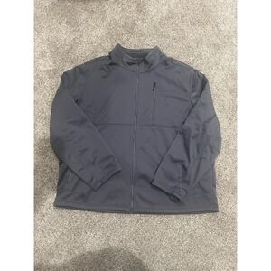 Swiss Tech Mens Softshell Jacket Grey Full Zip Fleece Lined Size 3XL